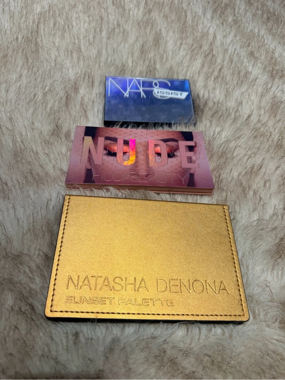Natasha Denona Sunset | NARS | Huda Beauty Eyeshadow palette bundle